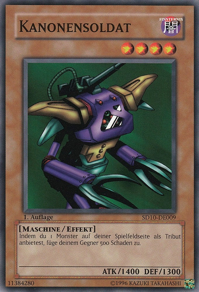 Kanonensoldat - SD10-DE009 - Common - Deutsch - 1. Auflage - Structure Deck: Machine Re-Volt - Yugioh