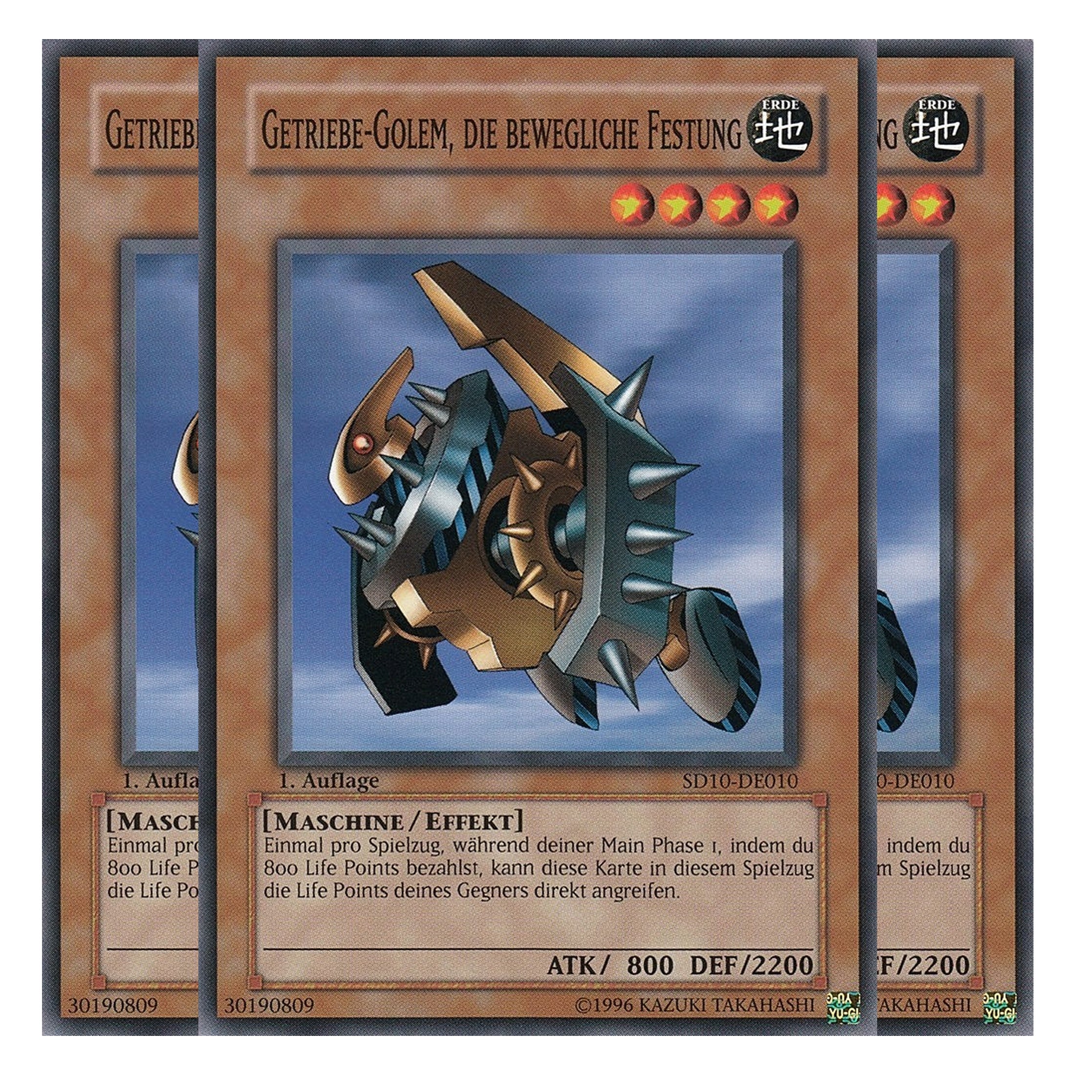 Getriebe-Golem, Die bewegliche Festung - SD10-DE010 - Common - Deutsch - 1. Auflage - Structure Deck: Machine Re-Volt - Playset (3 Kopien)