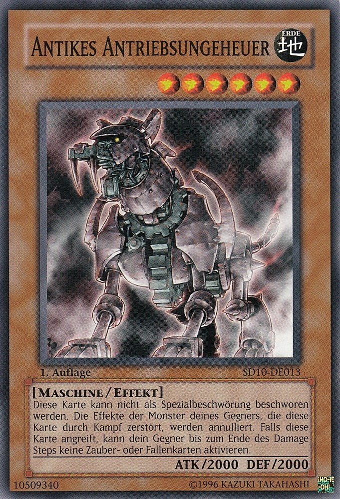 Antikes Antriebsungeheuer - SD10-DE013 - Common - Deutsch - 1. Auflage - Structure Deck: Machine Re-Volt - Yugioh