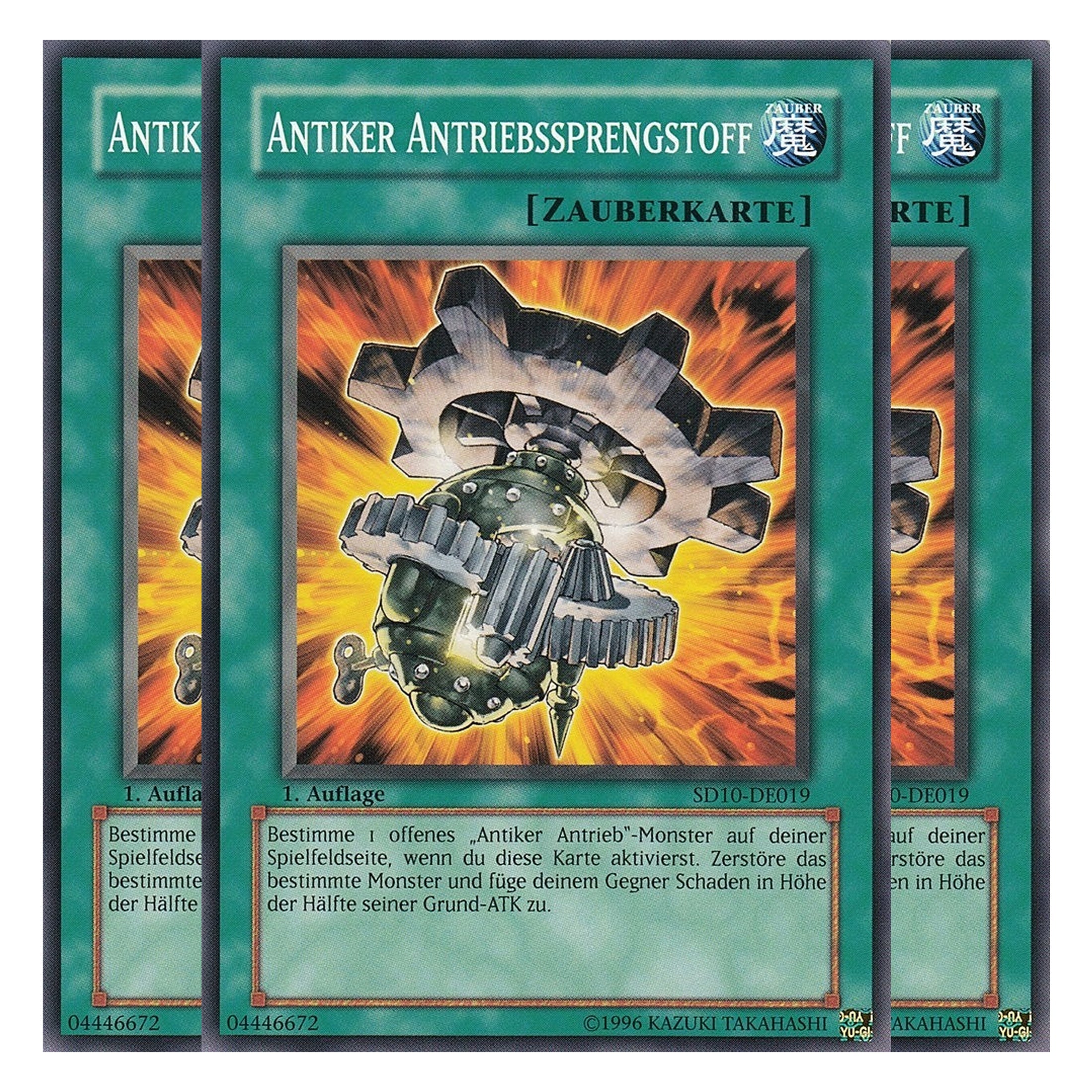 Antiker Antriebssprengstoff - SD10-DE019 - Common - Deutsch - 1. Auflage - Structure Deck: Machine Re-Volt - Playset (3 Kopien)