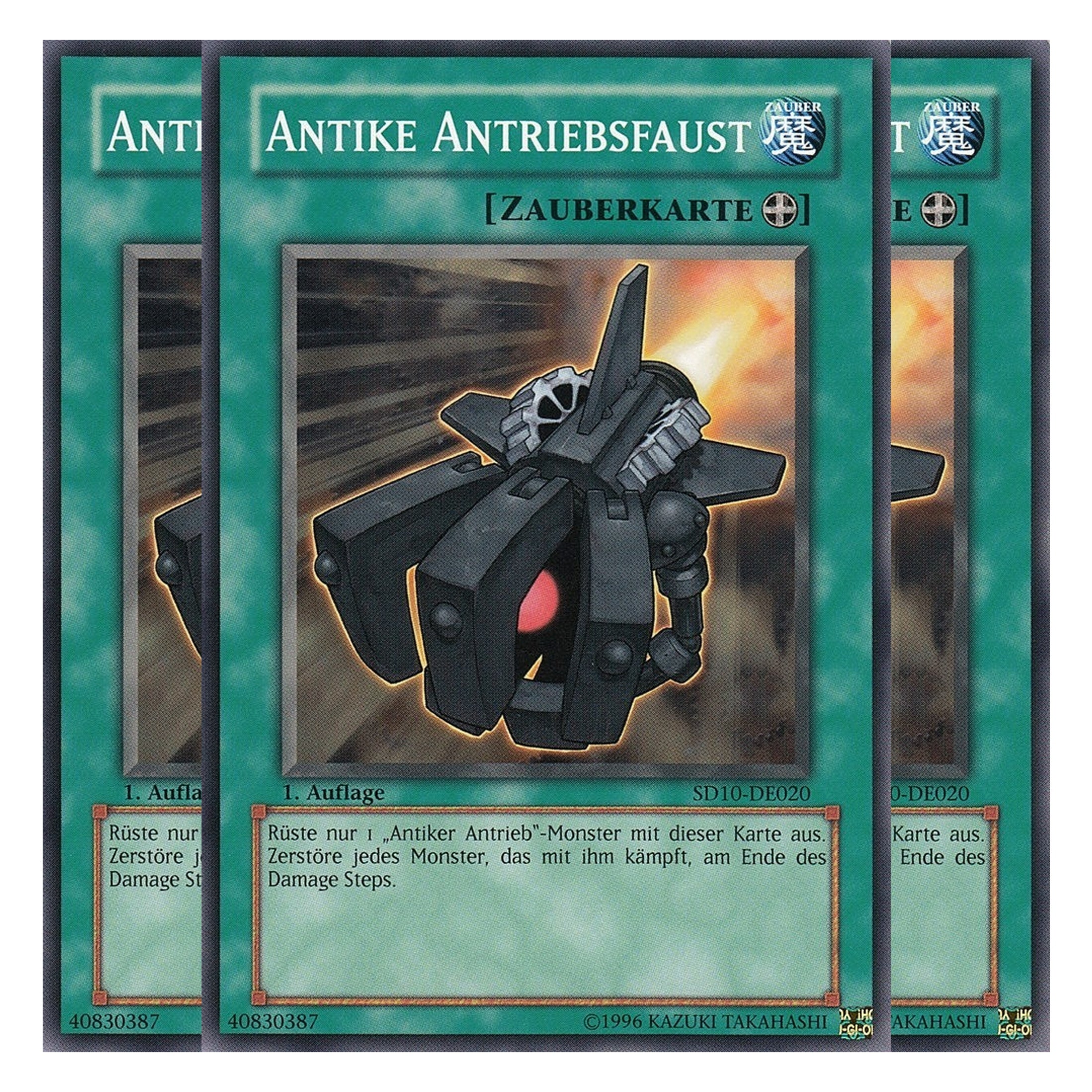 Antike Antriebsfaust - SD10-DE020 - Common - Deutsch - 1. Auflage - Structure Deck: Machine Re-Volt - Playset (3 Kopien)