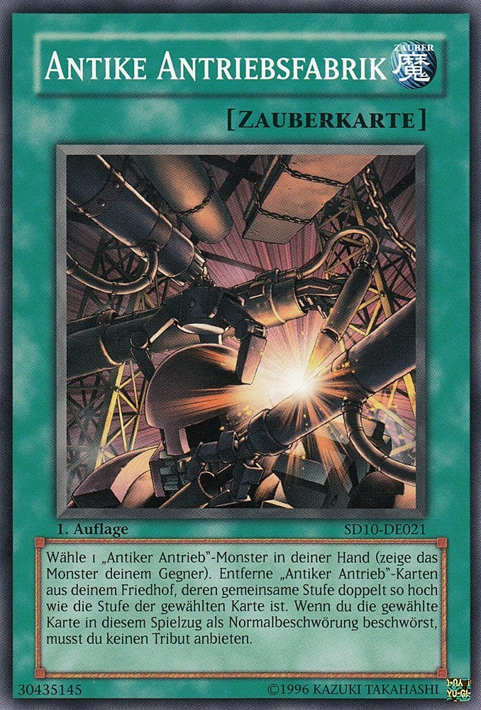 Antike Antriebsfabrik - SD10-DE021 - Common - Deutsch - 1. Auflage - Structure Deck: Machine Re-Volt - Yugioh