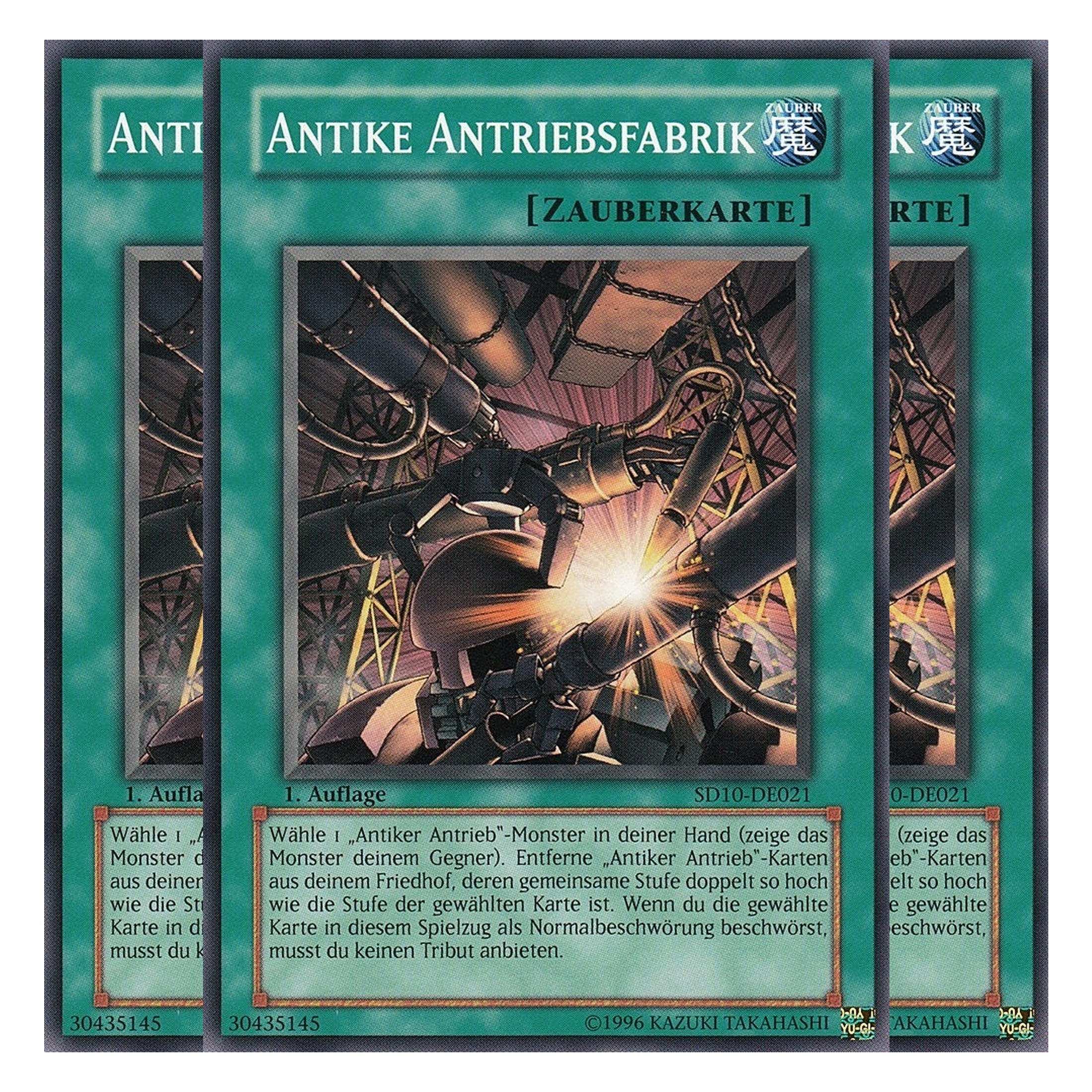 Antike Antriebsfabrik - SD10-DE021 - Common - Deutsch - 1. Auflage - Structure Deck: Machine Re-Volt - Playset (3 Kopien)