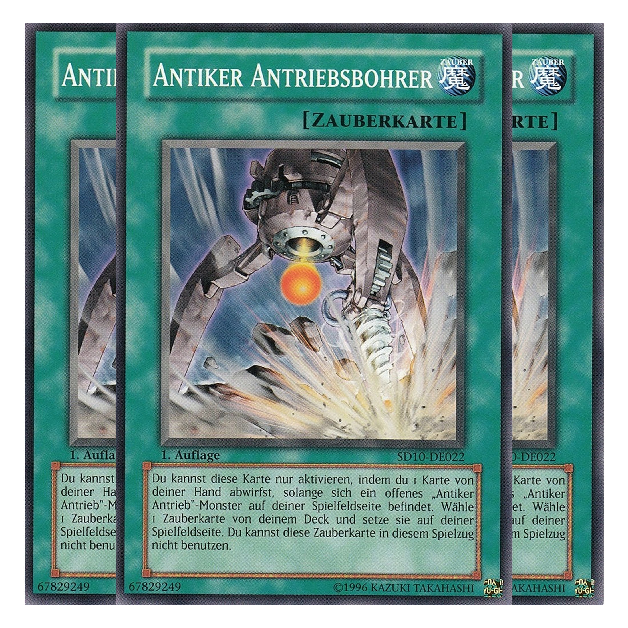 Antiker Antriebsbohrer - SD10-DE022 - Common - Deutsch - 1. Auflage - Structure Deck: Machine Re-Volt - Playset (3 Kopien)