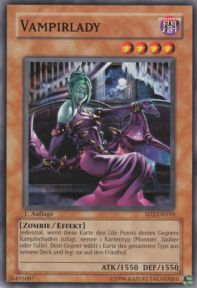 Vampirlady - SD2-DE010 - Common - Deutsch - 1. Auflage - Structure Deck: Zombie Madness - Yugioh