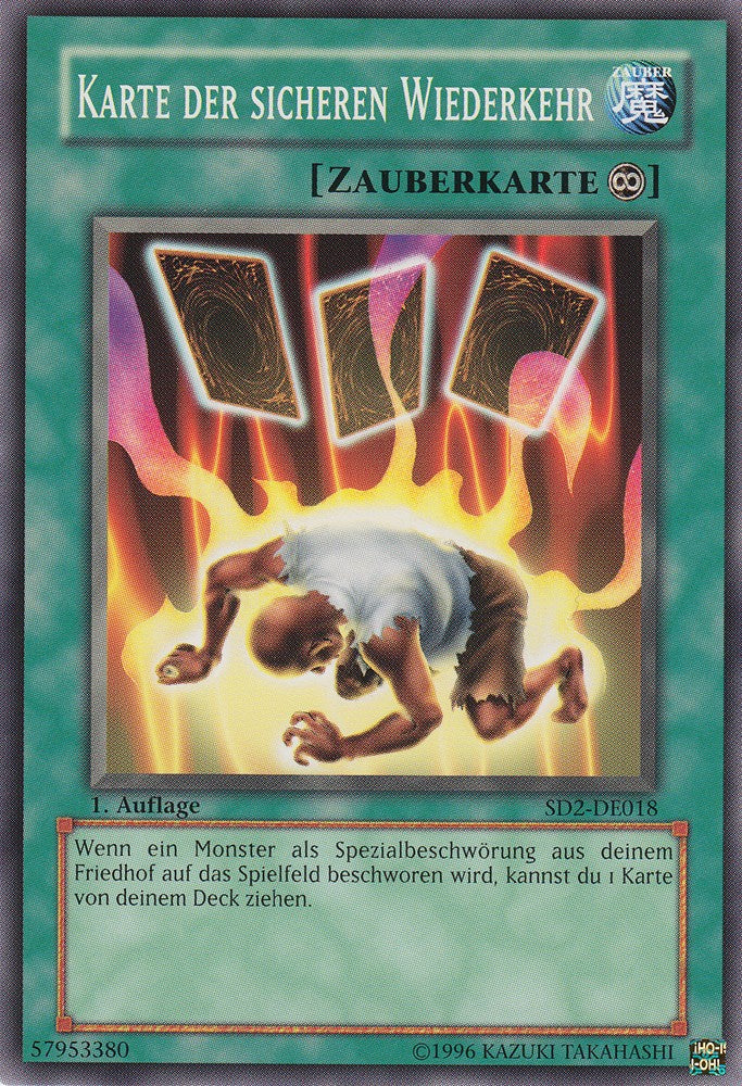 Karte der sicheren Wiederkehr - SD2-DE018 - Common - Deutsch - 1. Auflage - Structure Deck: Zombie Madness - Yugioh