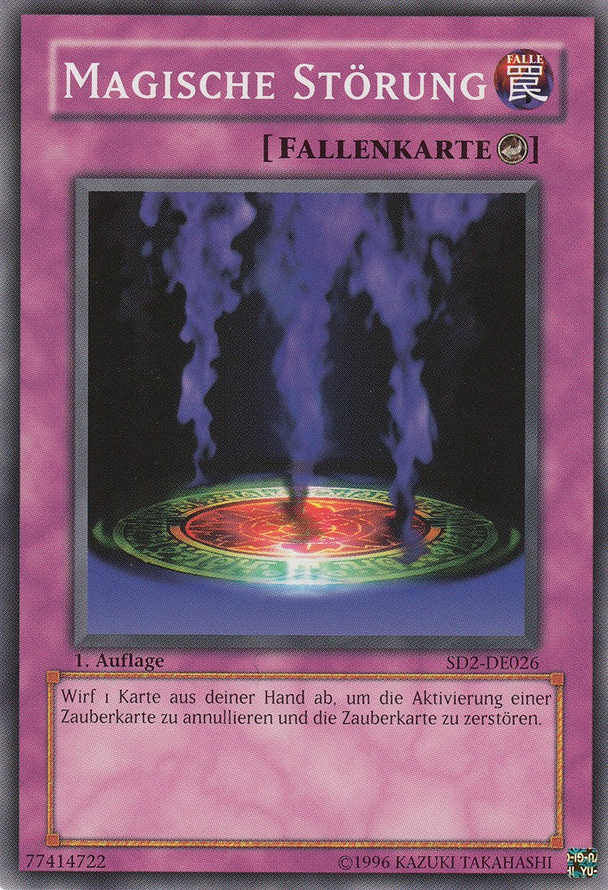 Magische Störung - SD2-DE026 - Common - Deutsch - 1. Auflage - Structure Deck: Zombie Madness - Yugioh