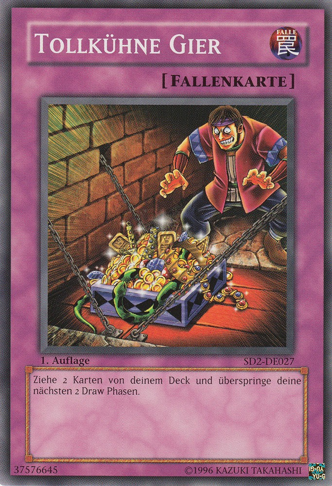 Tollkühne Gier - SD2-DE027 - Common - Deutsch - 1. Auflage - Structure Deck: Zombie Madness - Yugioh