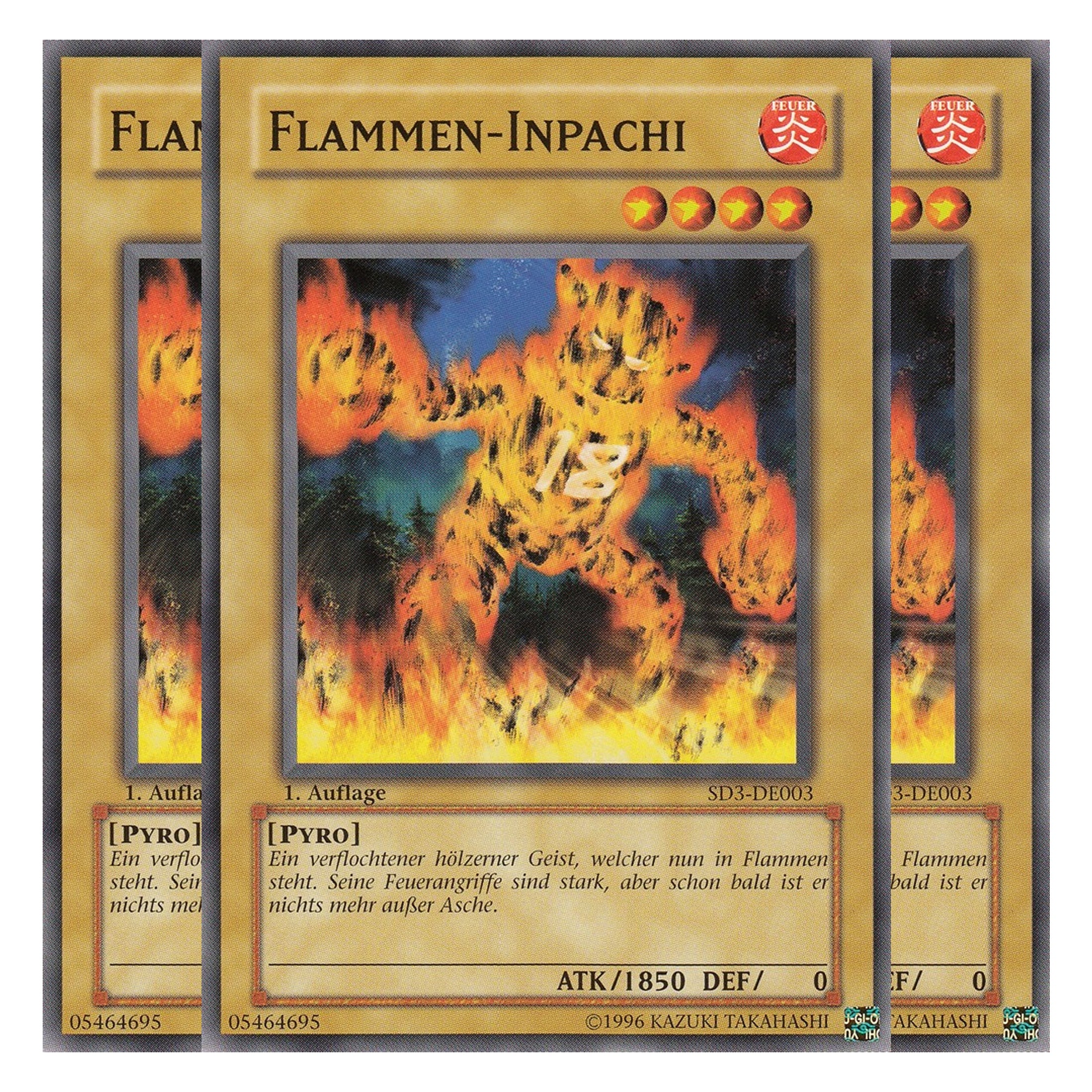 Flammen-Inpachi - SD3-DE003 - Common - Deutsch - 1. Auflage - Structure Deck: Blaze of Destruction - Playset (3 Kopien)