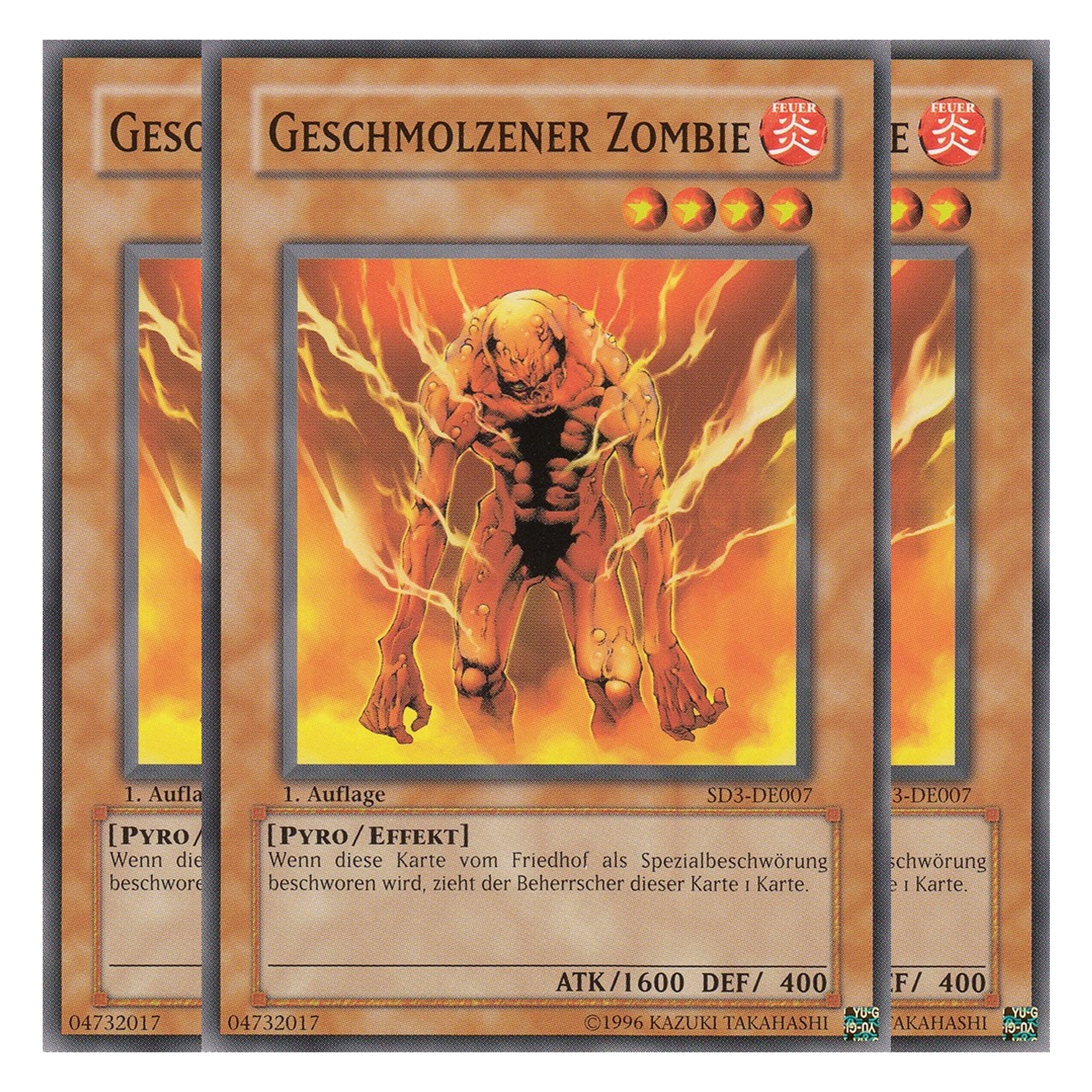 Geschmolzener Zombie - SD3-DE007 - Common - Deutsch - 1. Auflage - Structure Deck: Blaze of Destruction - Playset (3 Kopien)