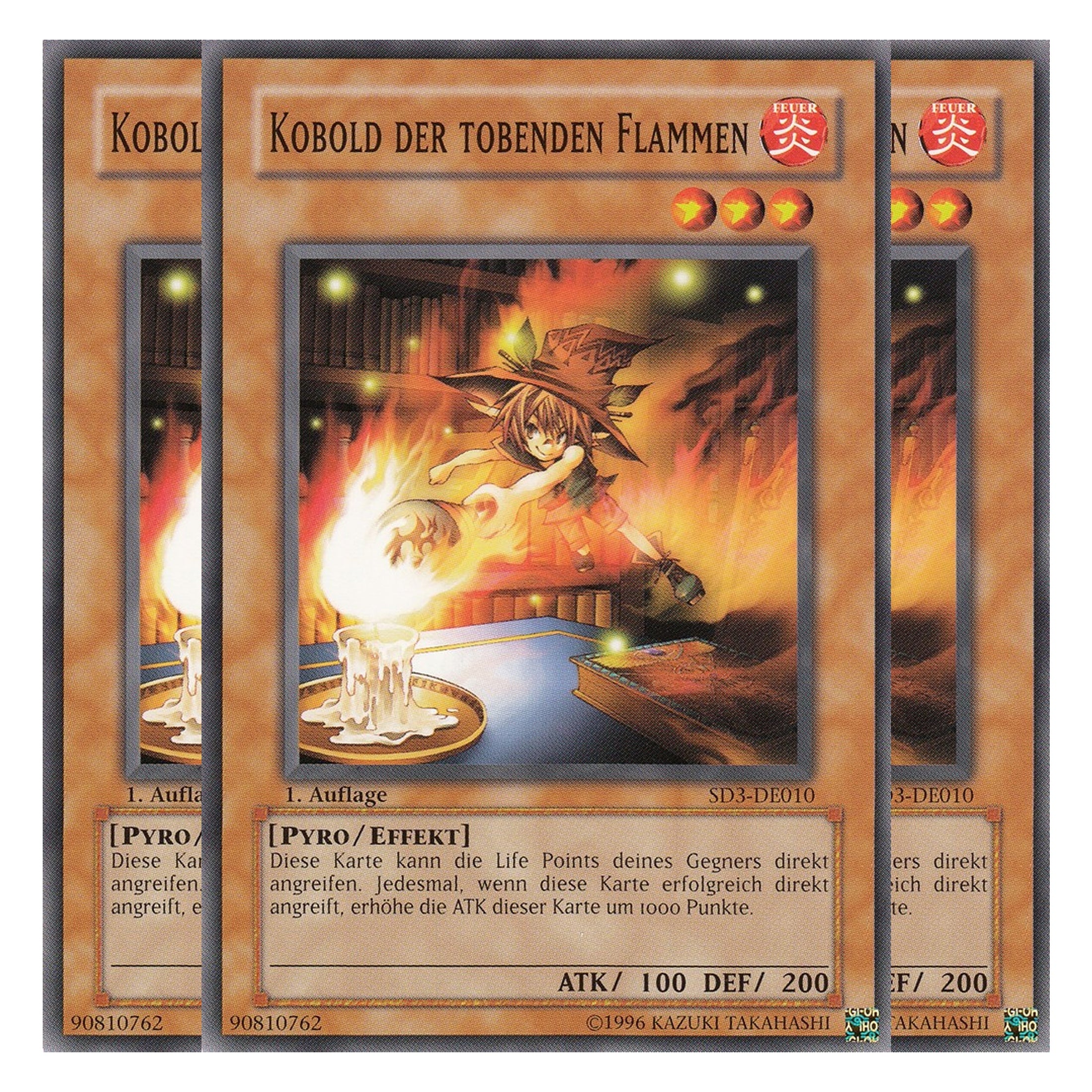 Kobold der tobenden Flammen - SD3-DE010 - Common - Deutsch - 1. Auflage - Structure Deck: Blaze of Destruction - Playset (3 Kopien)