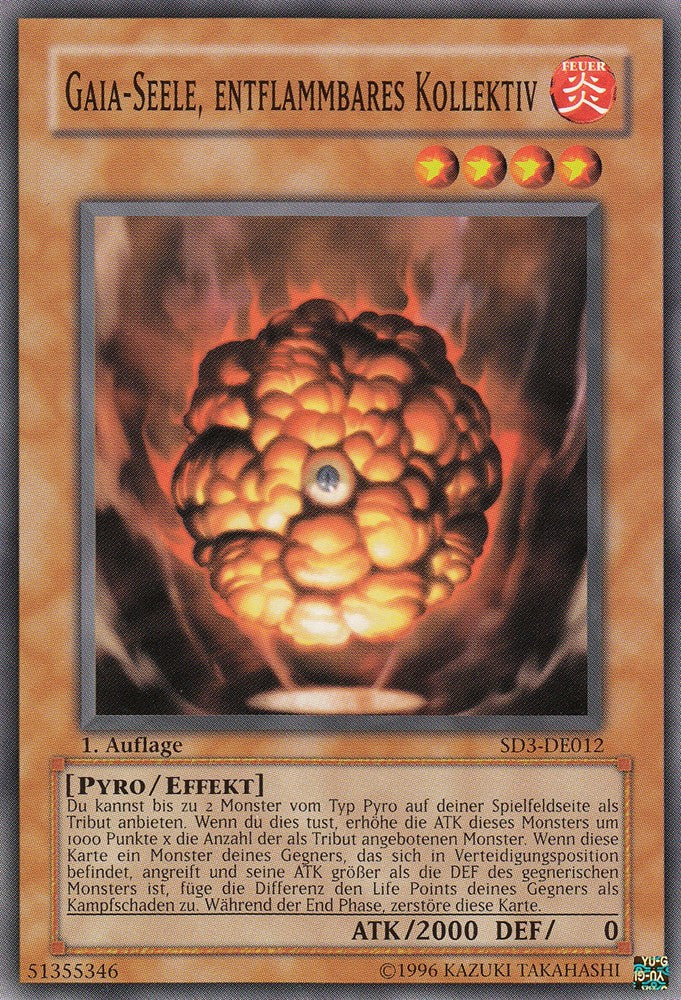 Gaia-Seele, entflammbares Kollektiv - SD3-DE012 - Common - Deutsch - 1. Auflage - Structure Deck: Blaze of Destruction - Yugioh