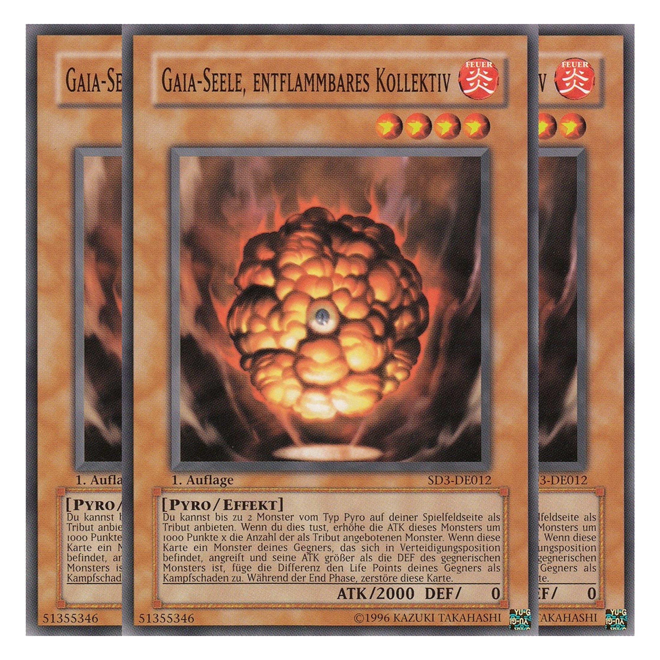 Gaia-Seele, entflammbares Kollektiv - SD3-DE012 - Common - Deutsch - 1. Auflage - Structure Deck: Blaze of Destruction - Playset (3 Kopien)