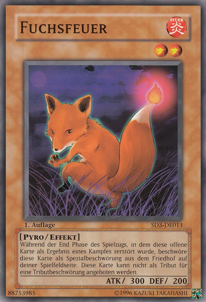 Fuchsfeuer - SD3-DE013 - Common - Deutsch - 1. Auflage - Structure Deck: Blaze of Destruction - Yugioh
