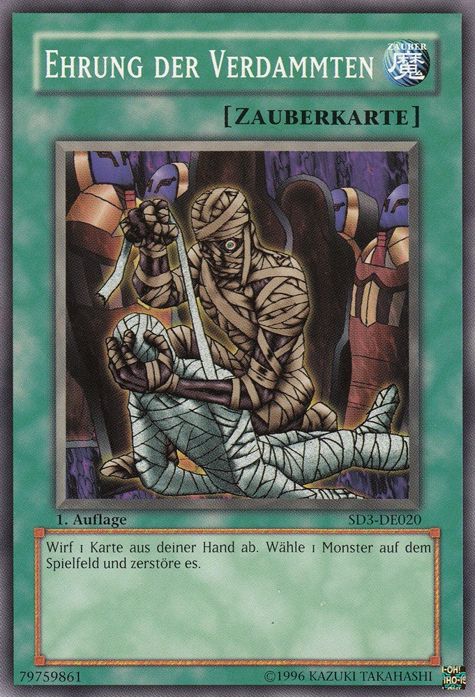 Ehrung der Verdammten - SD3-DE020 - Common - Deutsch - 1. Auflage - Structure Deck: Blaze of Destruction - Yugioh