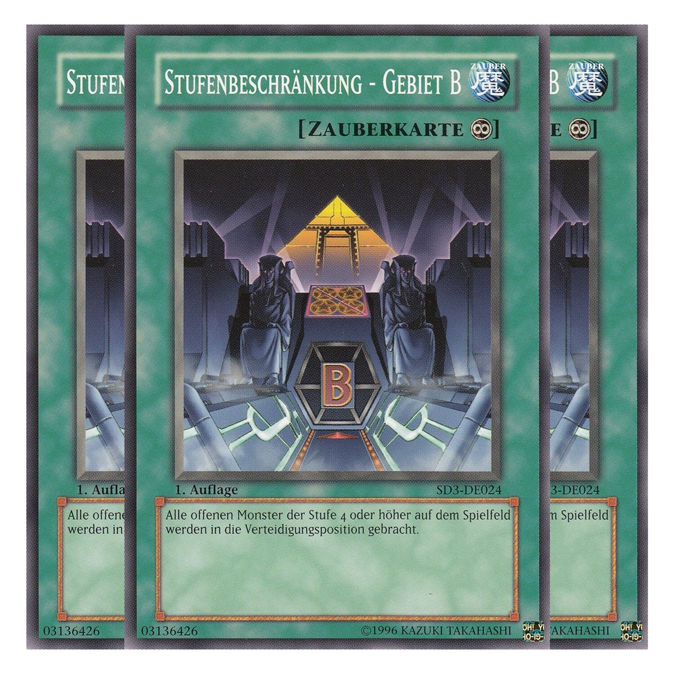 Stufenbeschränkung - Gebiet B - SD3-DE024 - Common - Deutsch - 1. Auflage - Structure Deck: Blaze of Destruction - Playset (3 Kopien)