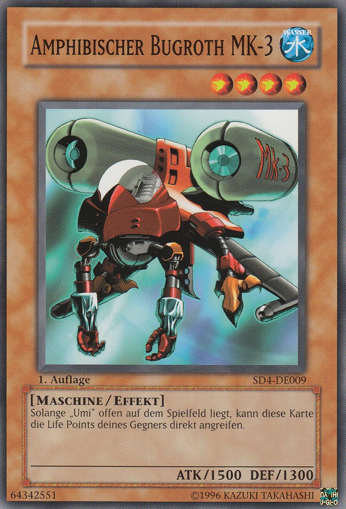 Amphibischer Bugroth MK-3 - SD4-DE009 - Common - Deutsch - 1. Auflage - Structure Deck: Fury From The Deep - Yugioh