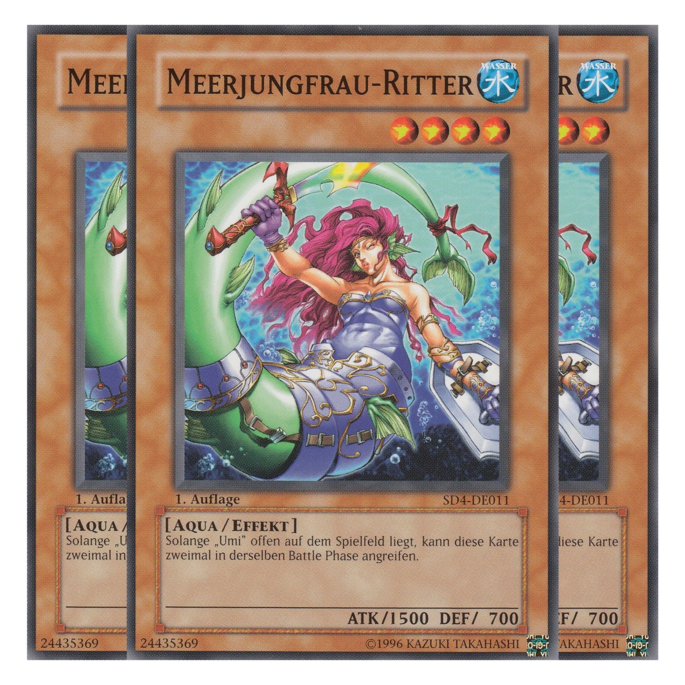 Meerjungfrau-Ritter - SD4-DE011 - Common - Deutsch - 1. Auflage - Structure Deck: Fury From The Deep - Playset (3 Kopien)