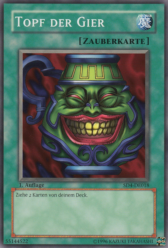 Topf der Gier - SD4-DE018 - Common - Deutsch - 1. Auflage - Structure Deck: Fury From The Deep - Yugioh