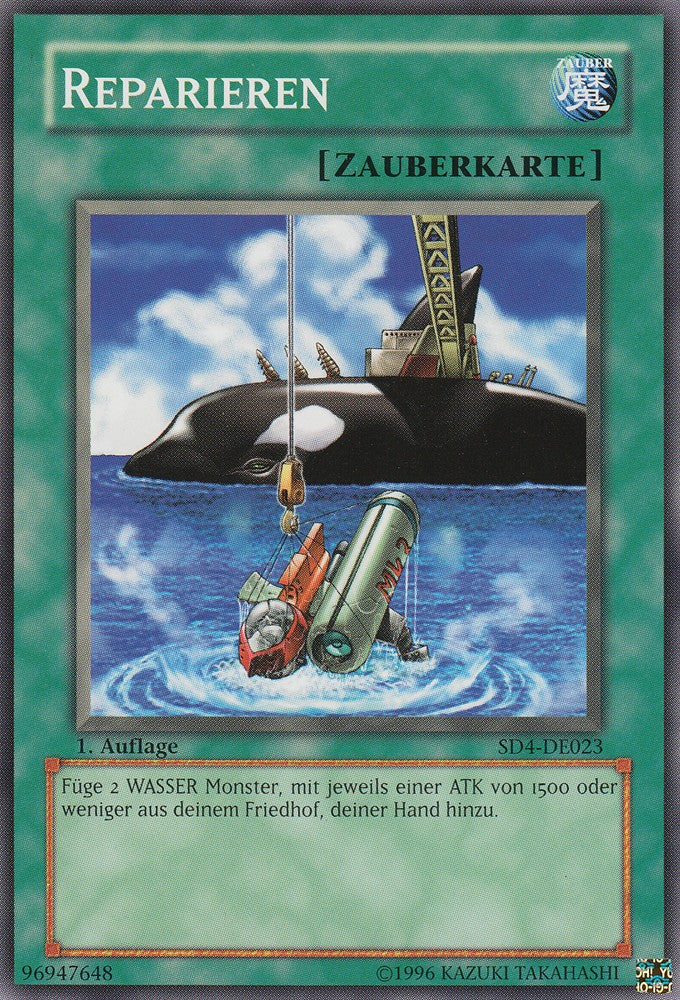 Reparieren - SD4-DE023 - Common - Deutsch - 1. Auflage - Structure Deck: Fury From The Deep - Yugioh