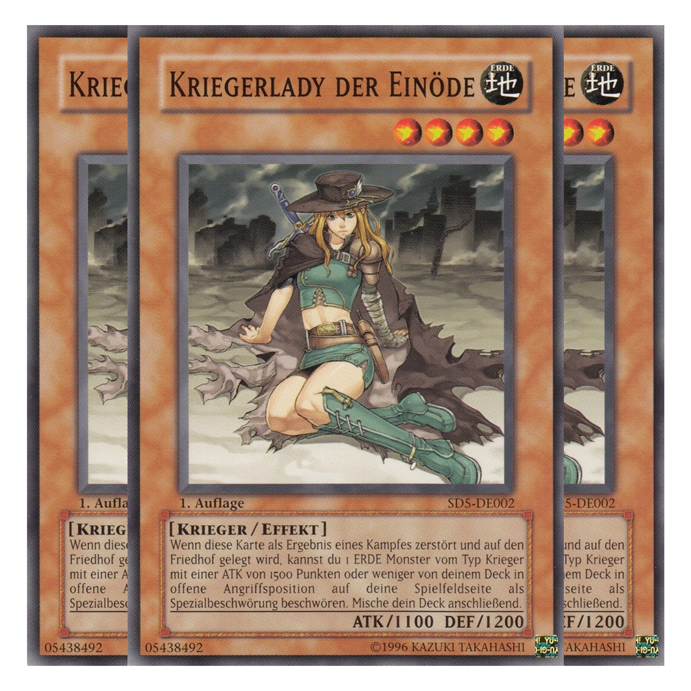 Kriegerlady der Einöde - SD5-DE002 - Common - Deutsch - 1. Auflage - Structure Deck: Warrior's Triumph - Playset (3 Kopien)