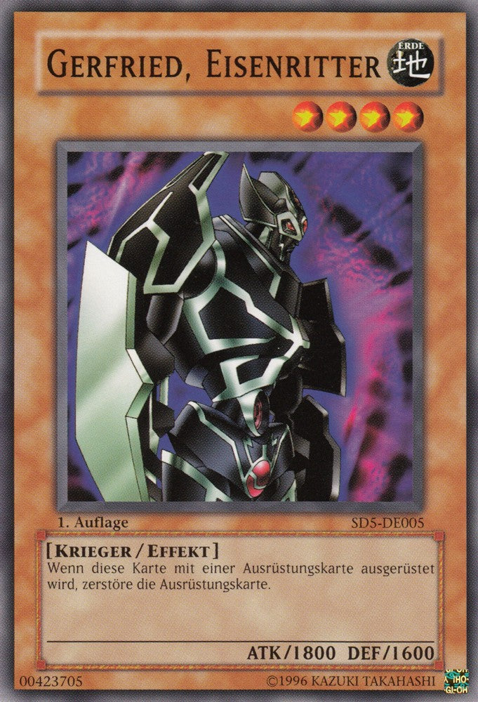 Gerfried, Eisenritter - SD5-DE005 - Common - Deutsch - 1. Auflage - Structure Deck: Warrior's Triumph - Yugioh