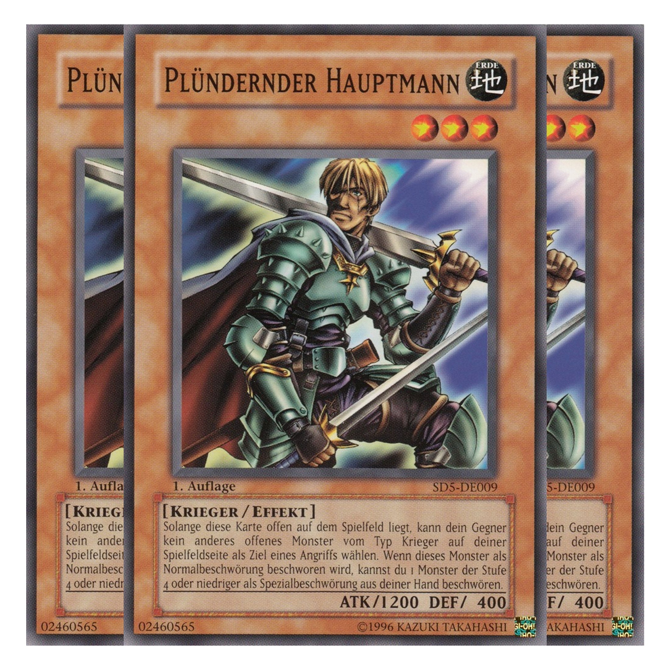 Plündernder Hauptmann - SD5-DE009 - Common - Deutsch - 1. Auflage - Structure Deck: Warrior's Triumph - Playset (3 Kopien)