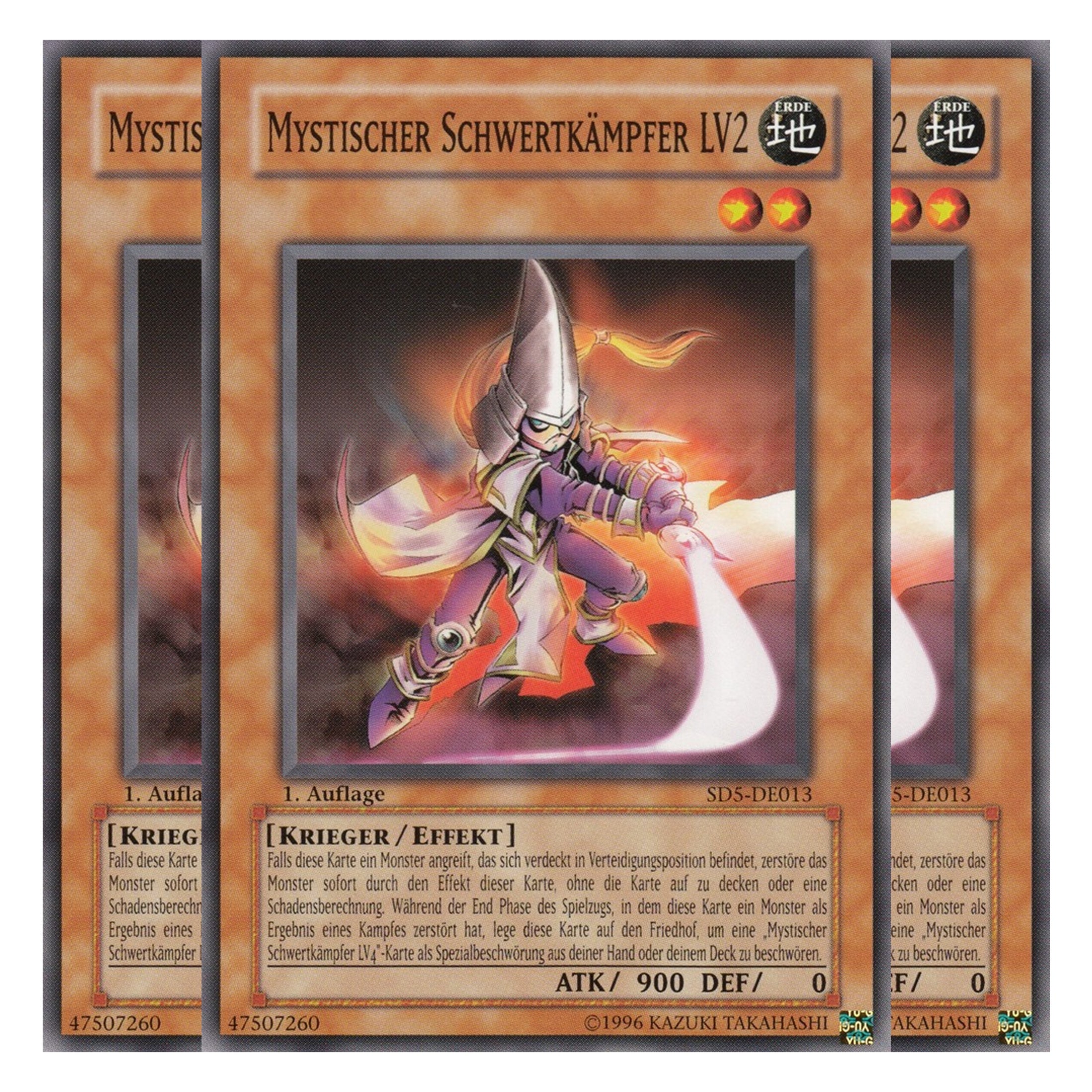 Mystischer Schwertkämpfer LV2 - SD5-DE013 - Common - Deutsch - 1. Auflage - Structure Deck: Warrior's Triumph - Playset (3 Kopien)