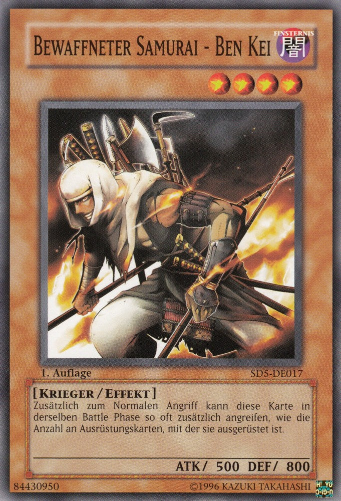 Bewaffneter Samurai - Ben Kei - SD5-DE017 - Common - Deutsch - 1. Auflage - Structure Deck: Warrior's Triumph