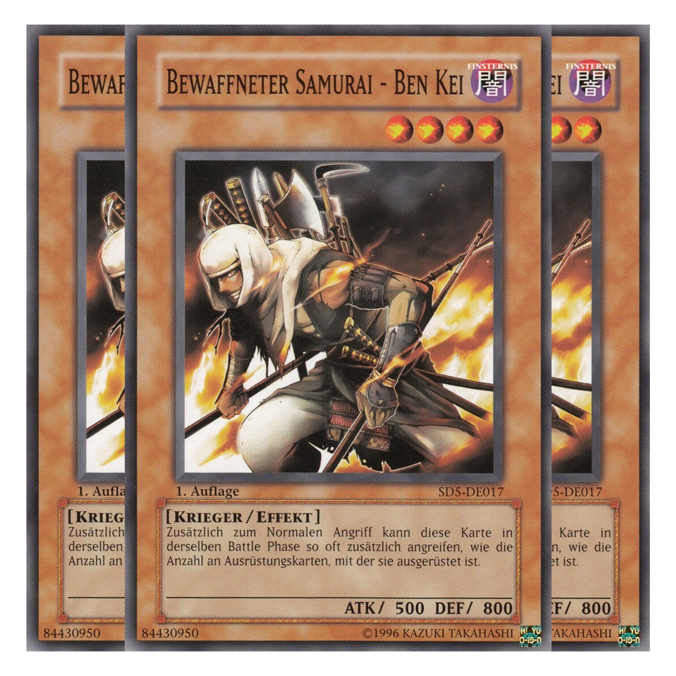 Bewaffneter Samurai - Ben Kei - SD5-DE017 - Common - Deutsch - 1. Auflage - Structure Deck: Warrior's Triumph - Playset (3 Kopien)