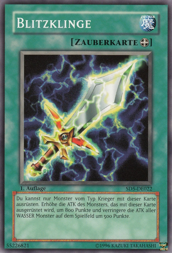 Blitzklinge - SD5-DE022 - Common - Deutsch - 1. Auflage - Structure Deck: Warrior's Triumph - Yugioh