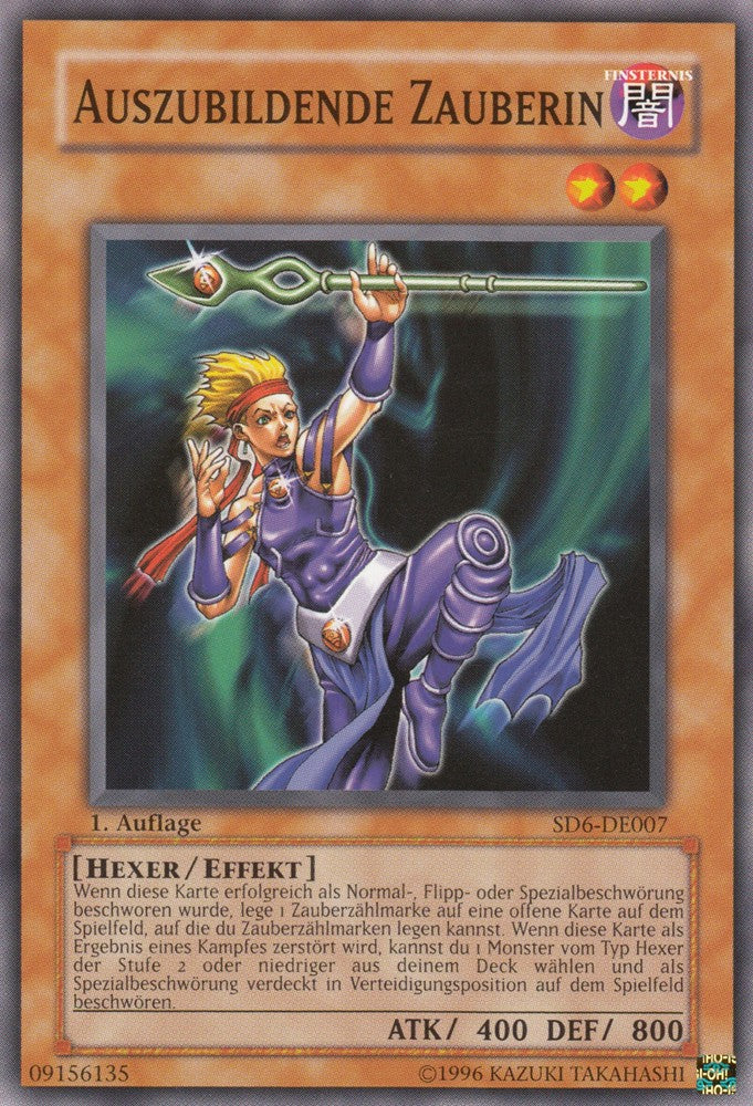 Auszubildende Zauberin - SD6-DE007 - Common - Deutsch - 1. Auflage - Structure Deck: Warrior's Triumph - Yugioh