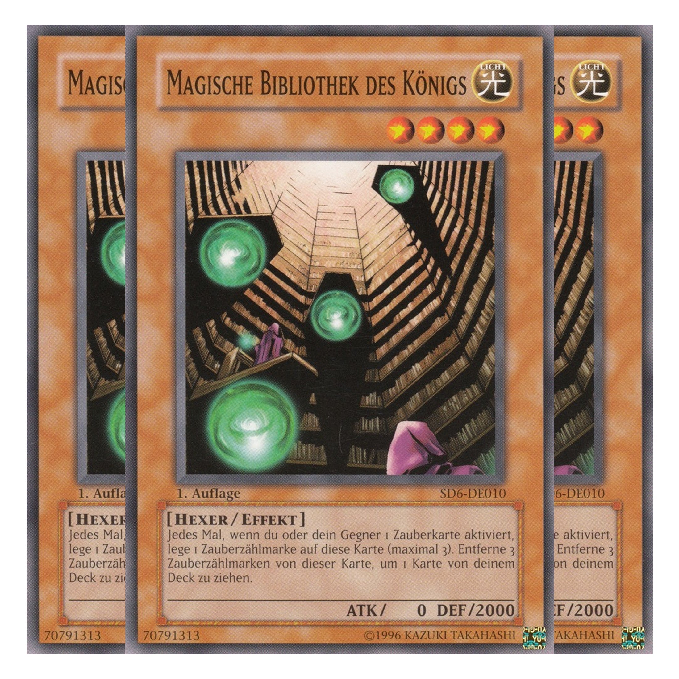 Magische Bibliothek des Königs - SD6-DE010 - Common - Deutsch - 1. Auflage - Structure Deck: Spellcaster's Judgment - Playset (3 Kopien)