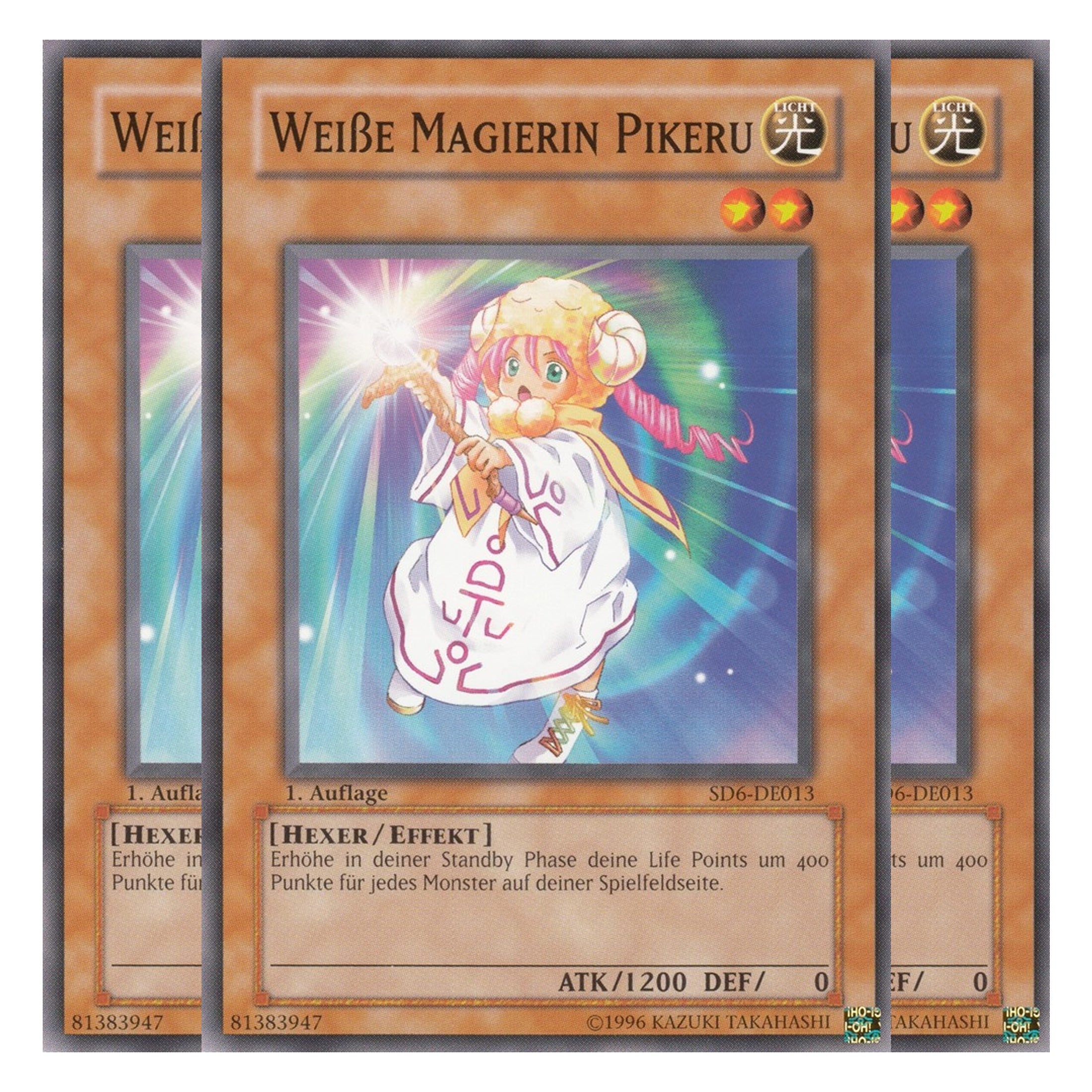 Weiße Magierin Pikeru - SD6-DE013 - Common - Deutsch - 1. Auflage - Structure Deck: Spellcaster's Judgment - Playset (3 Kopien)