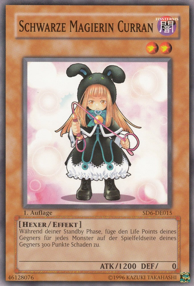 Schwarze Magierin Curran - SD6-DE015 - Common - Deutsch - 1. Auflage - Structure Deck: Warrior's Triumph - Yugioh