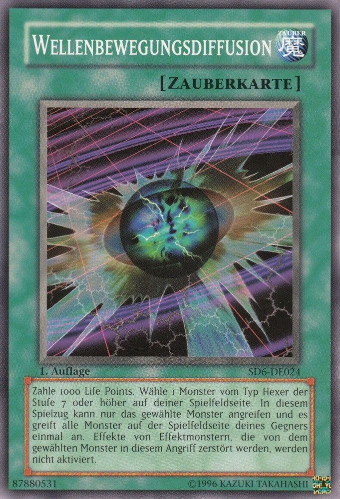 Wellenbewegungsdiffusion - SD6-DE024 - Common - Deutsch - 1. Auflage - Structure Deck: Warrior's Triumph - Yugioh