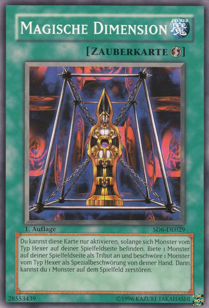 Magische Dimension - SD6-DE029 - Common - Deutsch - 1. Auflage - Structure Deck: Warrior's Triumph - Yugioh
