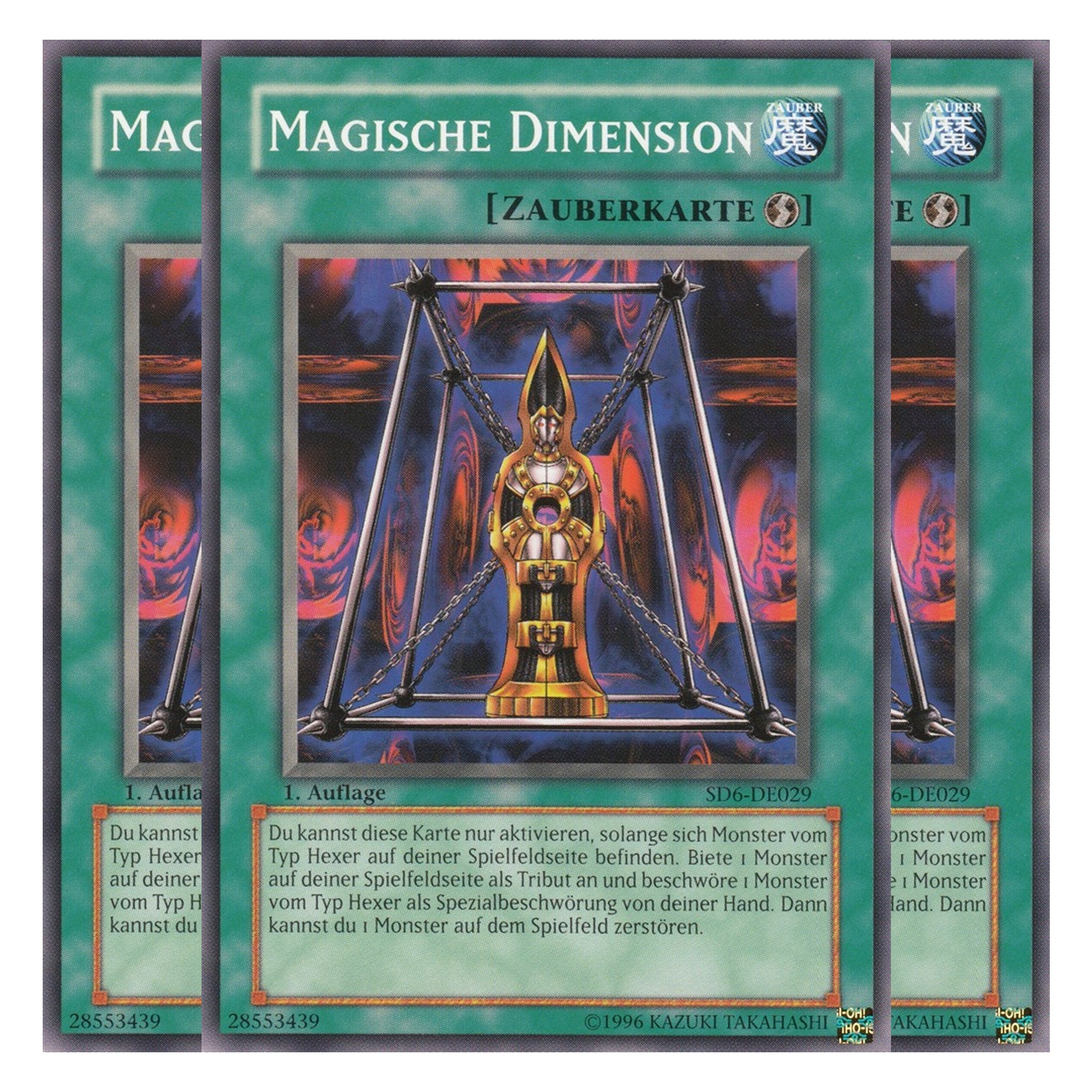 Magische Dimension - SD6-DE029 - Common - Deutsch - 1. Auflage - Structure Deck: Spellcaster's Judgment - Playset (3 Kopien)