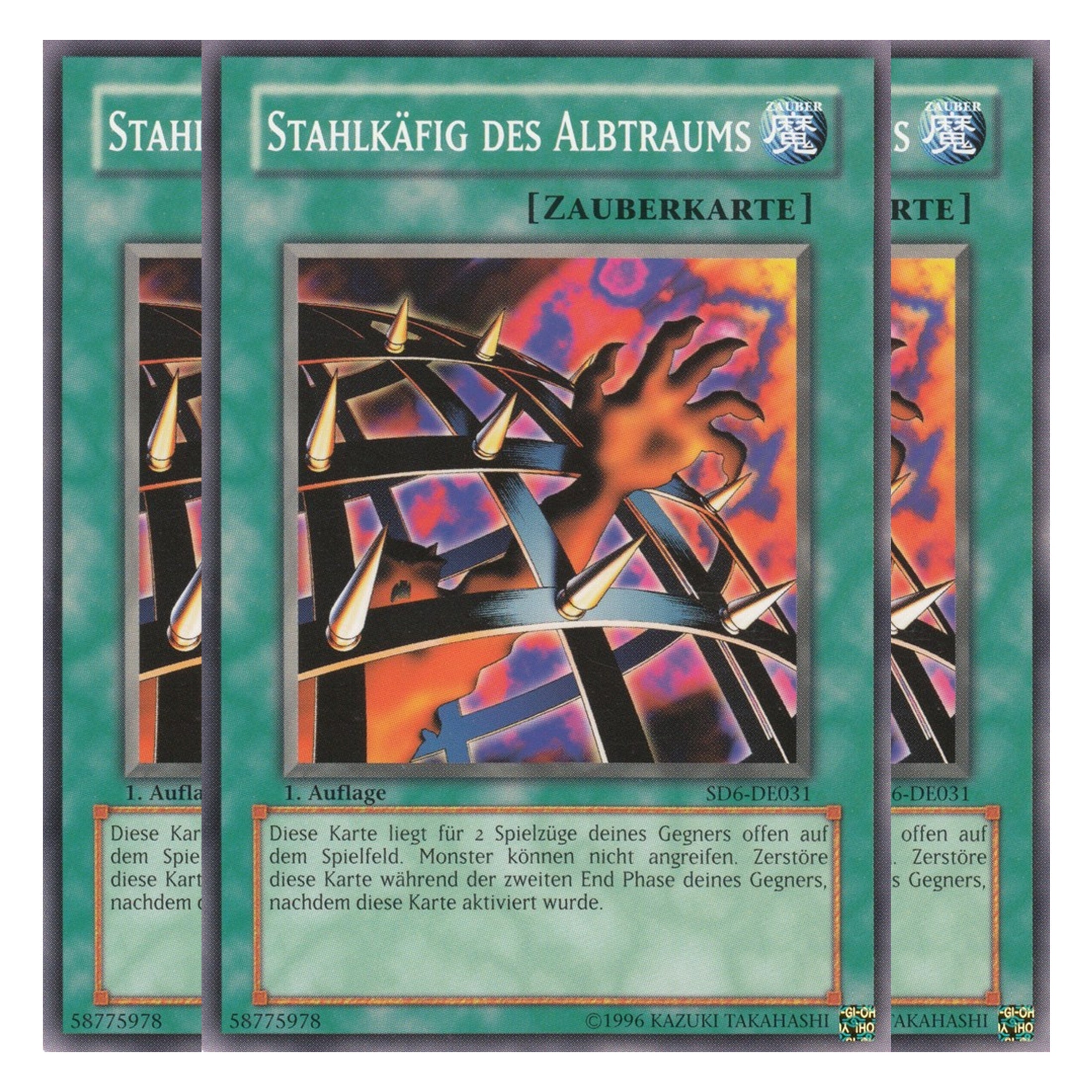 Stahlkäfig des Albtraums - SD6-DE031 - Common - Deutsch - 1. Auflage - Structure Deck: Spellcaster's Judgment - Playset (3 Kopien)