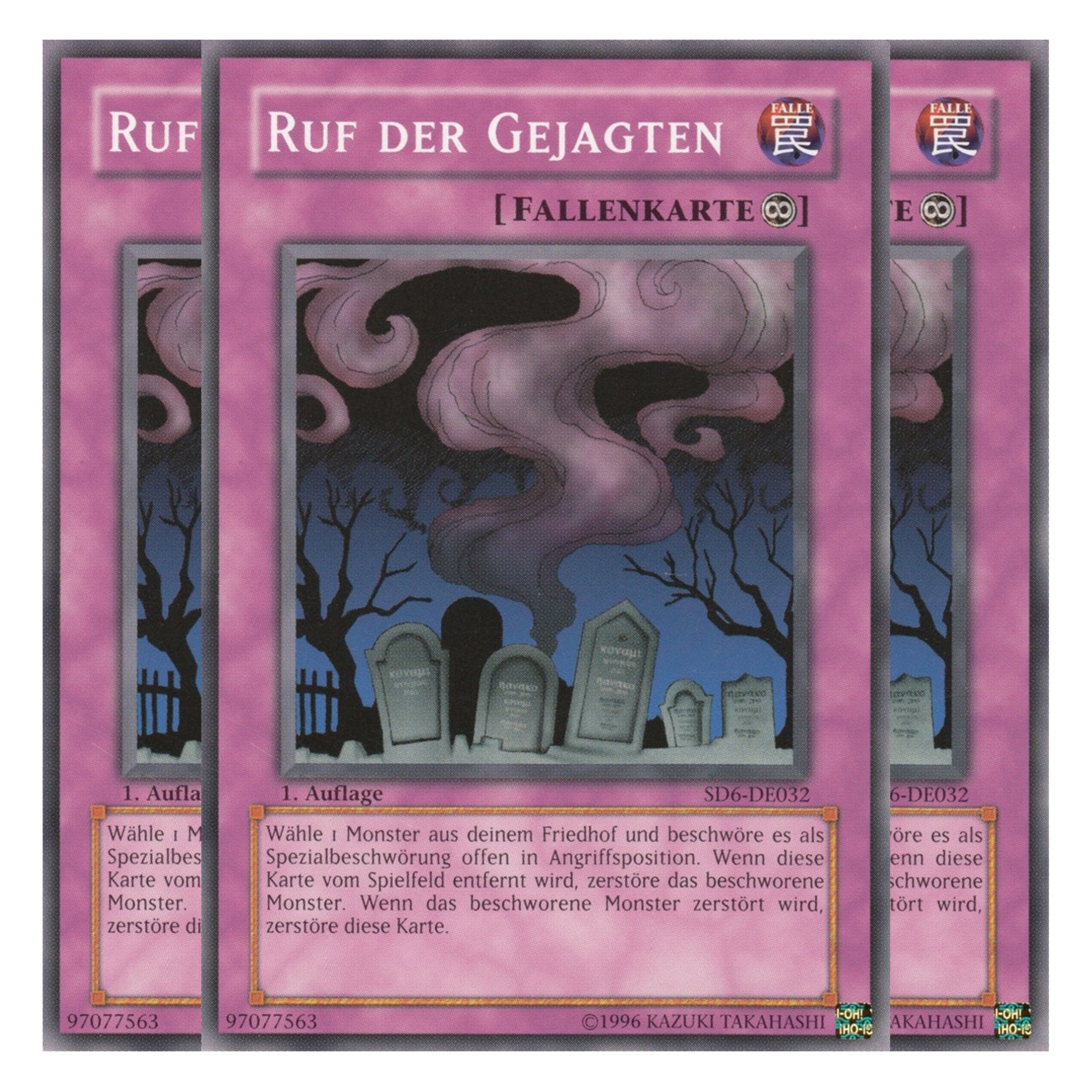Ruf der Gejagten - SD6-DE032 - Common - Deutsch - 1. Auflage - Structure Deck: Spellcaster's Judgment - Playset (3 Kopien)