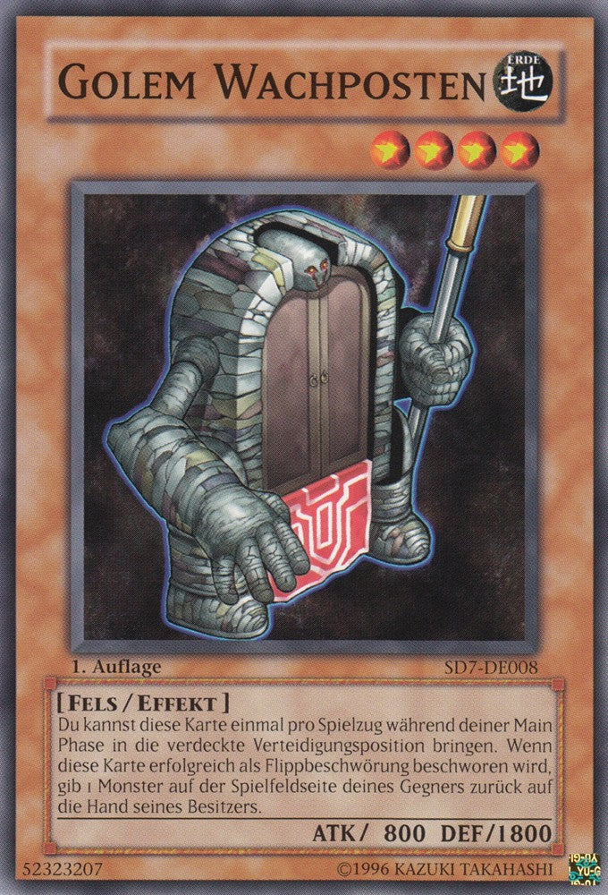 Golem Wachposten - SD7-DE008 - Common - Deutsch - 1. Auflage - Structure Deck: Invincible Fortress - Yugioh