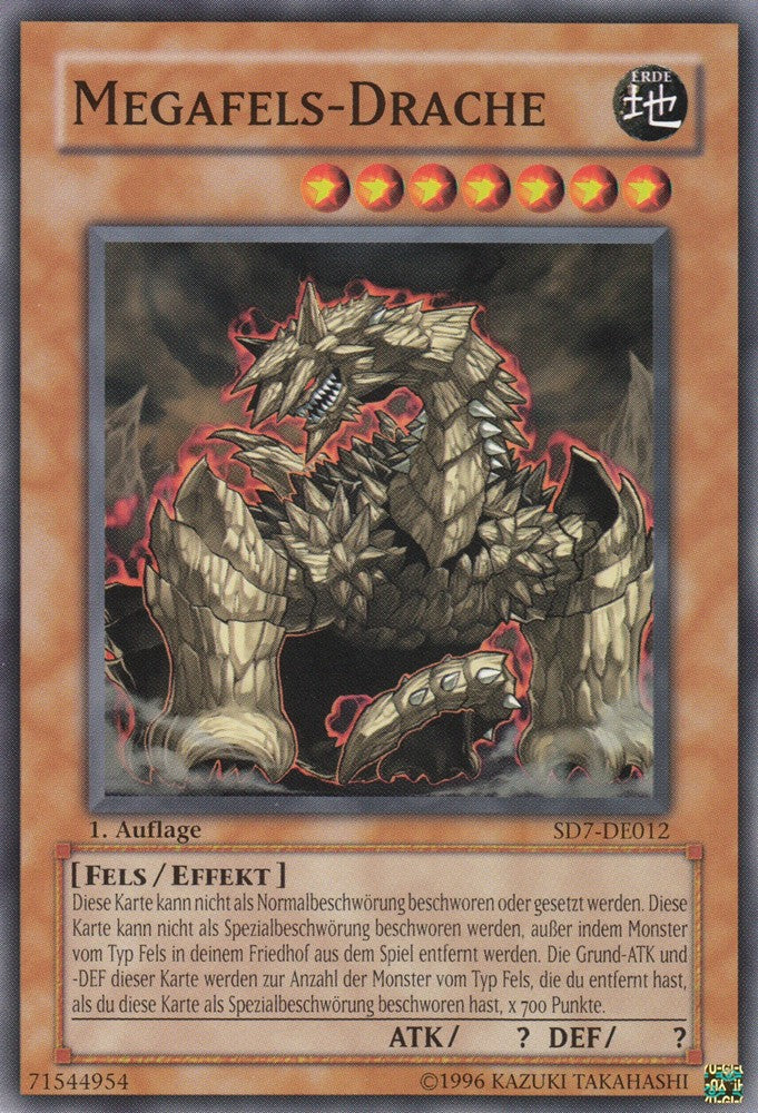 Megafels-Drache - SD7-DE012 - Common - Deutsch - 1. Auflage - Structure Deck: Invincible Fortress - Yugioh