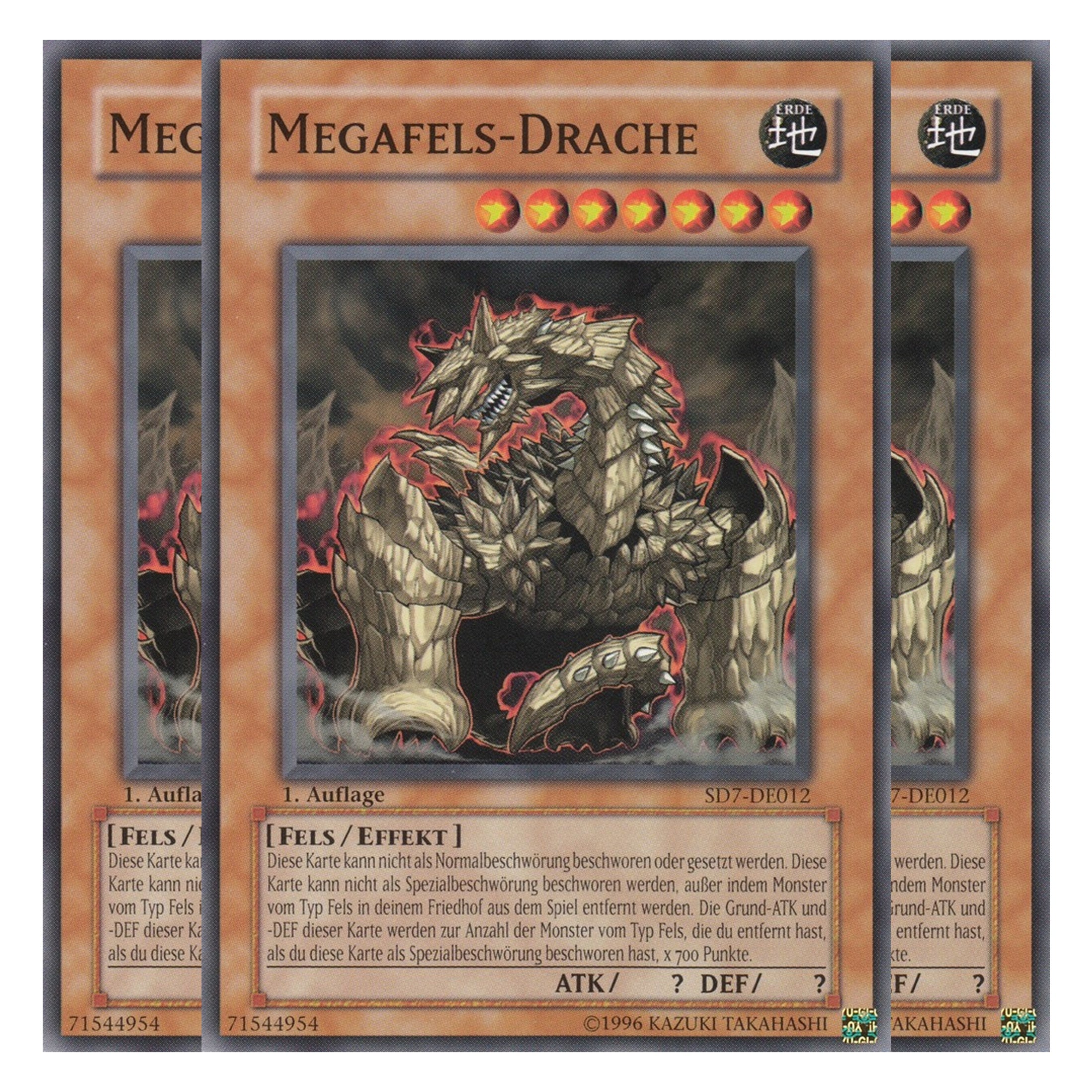 Megafels-Drache - SD7-DE012 - Common - Deutsch - 1. Auflage - Structure Deck: Invincible Fortress - Playset (3 Kopien)