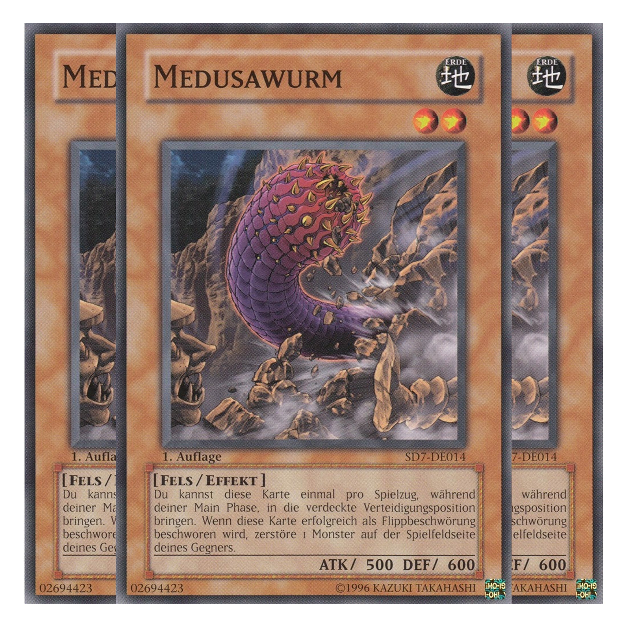 Medusawurm - SD7-DE014 - Common - Deutsch - 1. Auflage - Structure Deck: Invincible Fortress - Playset (3 Kopien)