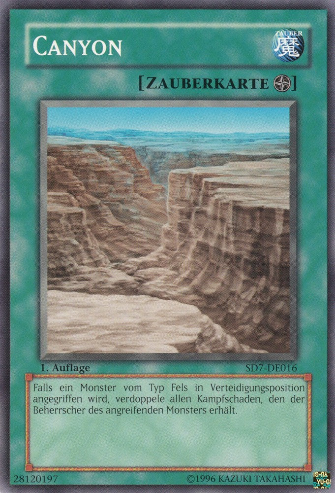 Canyon - SD7-DE016 - Common - Deutsch - 1. Auflage - Structure Deck: Invincible Fortress - Yugioh