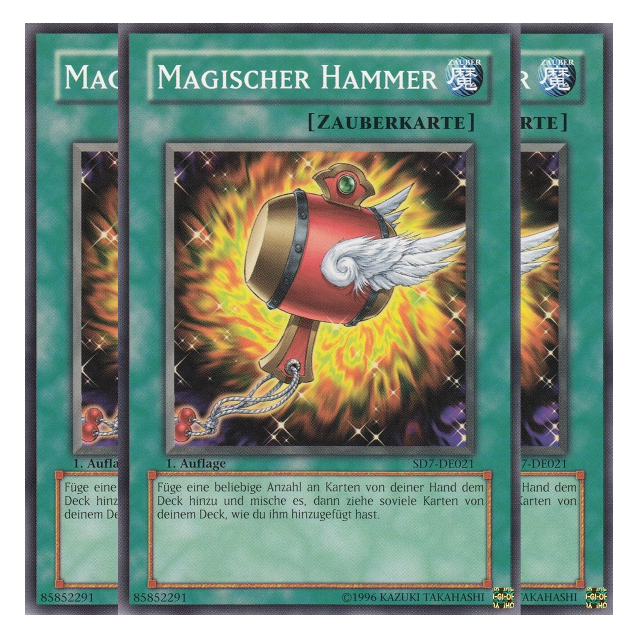 Magischer Hammer - SD7-DE021 - Common - Deutsch - 1. Auflage - Structure Deck: Invincible Fortress - Playset (3 Kopien)
