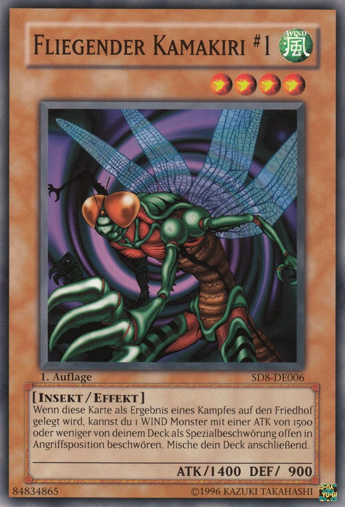 Fliegender Kamakiri #1 - SD8-DE006 - Common - Deutsch - 1. Auflage - Structure Deck: Lord of the Storm - Yugioh