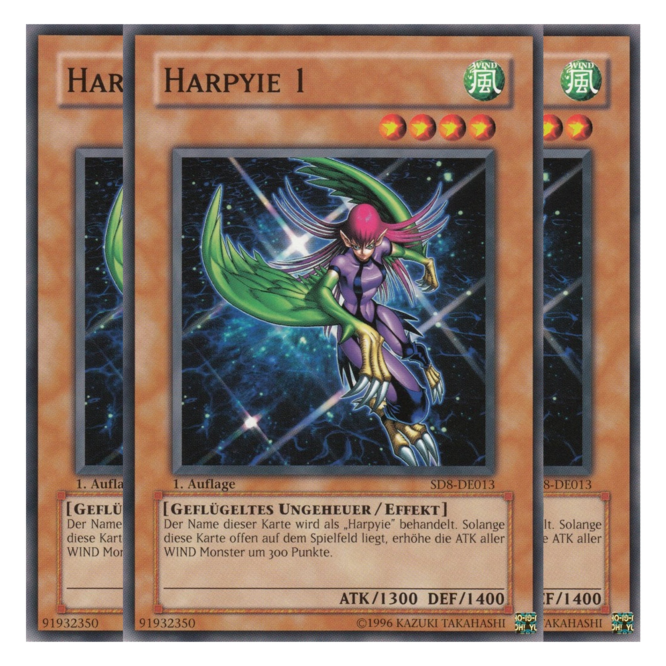Harpyie 1 - SD8-DE013 - Common - Deutsch - 1. Auflage - Structure Deck: Lord of the Storm - Playset (3 Kopien)