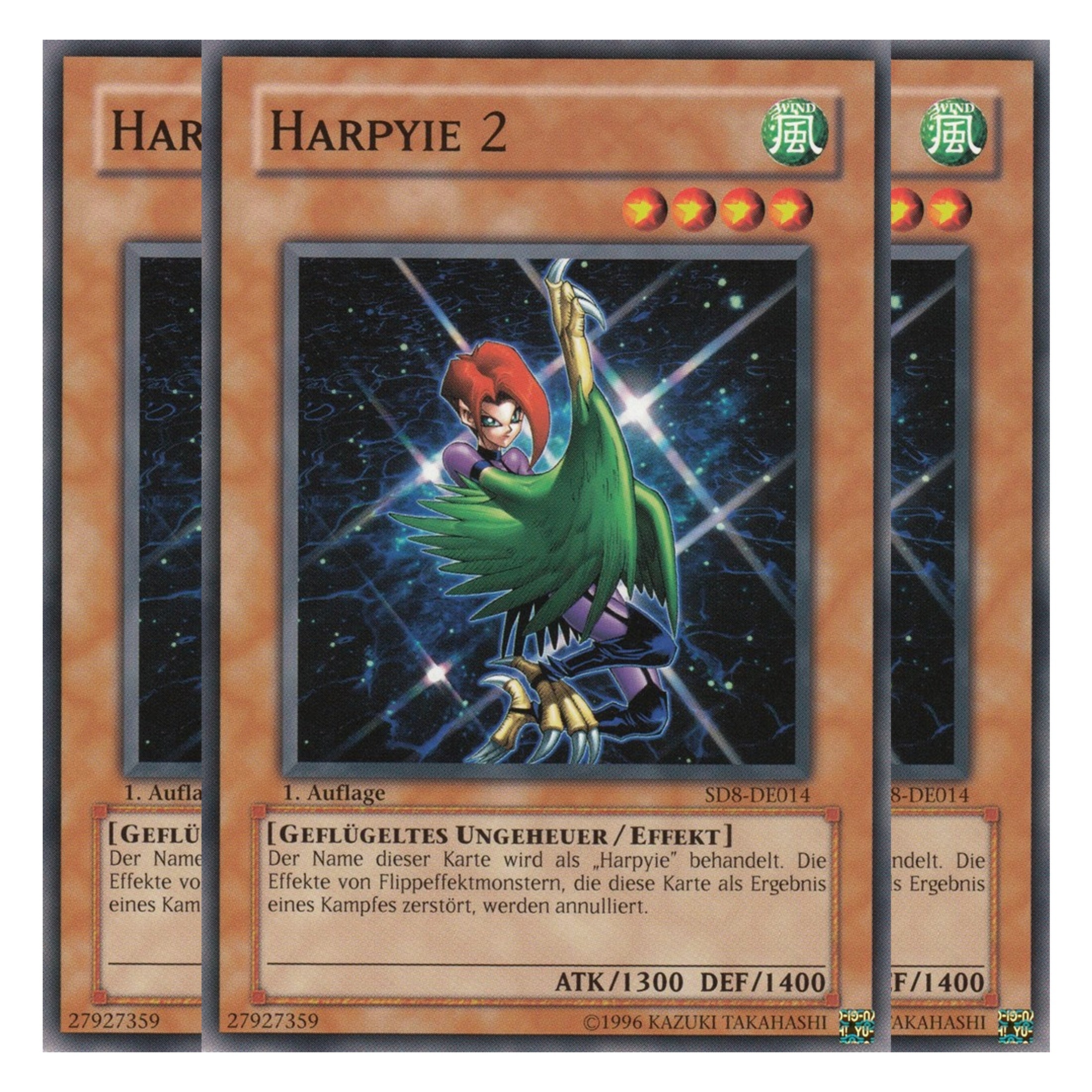 Harpyie 2 - SD8-DE014 - Common - Deutsch - 1. Auflage - Structure Deck: Lord of the Storm - Playset (3 Kopien)