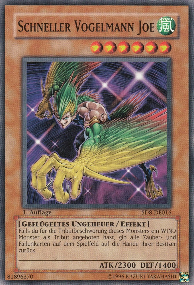 Schneller Vogelmann Joe - SD8-DE016 - Common - Deutsch - 1. Auflage - Structure Deck: Lord of the Storm - Yugioh